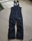 Quicksilver Ski Snow Bibs Mens Size Medium M Black Snowboarding Utility Bib $249