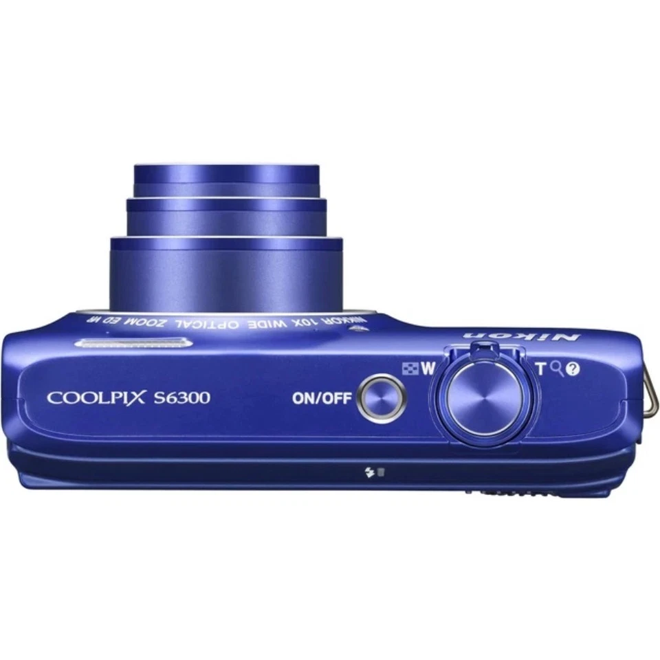 Nikon COOLPIX S6300 Digitalkamera, 16,0 MP, 10-fach optischer Zoom,Blau - Bild 2 von 4