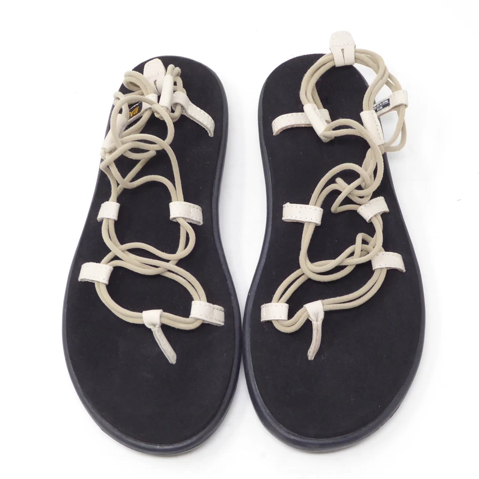 Босоножки Teva женские Voya Infinity с ремешками плоские светло-бежевые размер 10 - Изображение 2 из 4