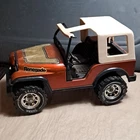Tonka Renegade Jeep Truck Plastic Toy Vehicle Brown/Beige/Black Made in USA