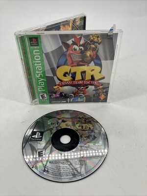 CTR Crash Team Racing Greatest Hits (Sony Playstation PS1, 1999) Manual & Disc