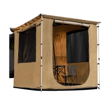 Vehicle Awning Room 6.6' x 8.2' Rip-Stop 420D Oxford Side Awning With PVC Flo...