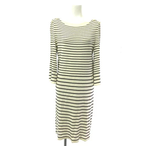 【Abiti】CHANEL P56240K07346 Abito di Carta Bordo Manica 3 4 Bottone Marca Coco