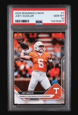 Joey Aguilar 2025 Bowman U Now Engineers 72-Point Record Performance #7 PSA 10