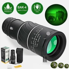 US 16x52 Zoom Monocular Telescope HD Dual Focus BAK4 Night Vision Spyglass Scope