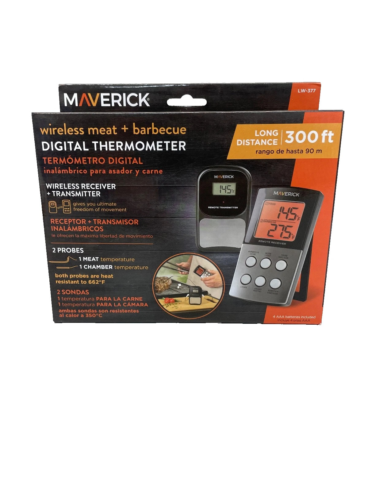 Maverick Wireless Meat and Barbecue Digital Thermometer
Opens in a new window or tab