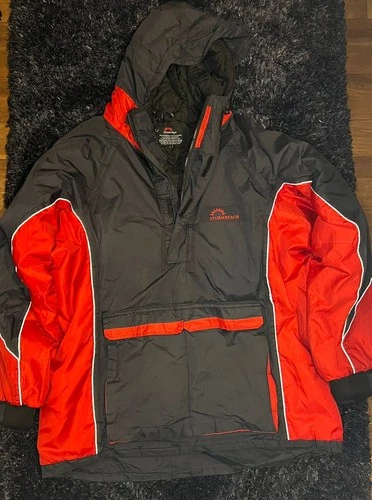 Sundridge Stormbeach Quilted Smock Fishing Jacket Waterproof WP5000 Black Red M - product listing photo
