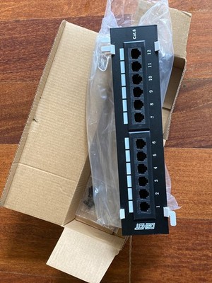 Dshot 12 Port UTP 10 inch Cat6 Network Wall Mount Surface Patch Panel Board 