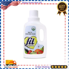 Produce Wash, 32 Oz, Fruit and Vegetable Wash Pesticide/Wax Remover, Transparent