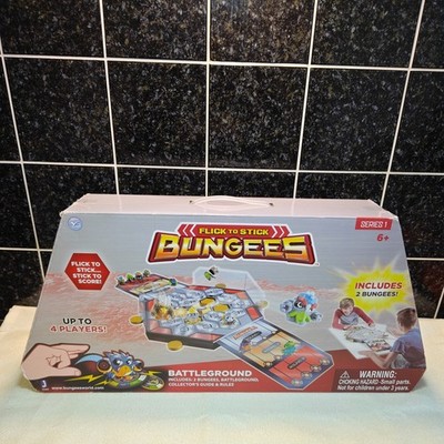 Kinder Bungees Schlachtfeld Spiel Flick to Stick ab 6+ NEU bis zu 4 Spieler