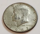 1967 Kennedy Half Dollar • 40% Silver • Circulated • Solid Coin • As Shown  x129