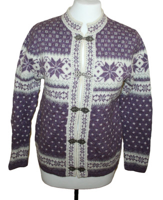 Fair Isle Damen  Strickjacke ca. Gr 38 Susan Bristol Norweger Island