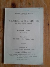 Magnificat  Nunc Dimittis by William Byrd - vintage vocal score sheet music