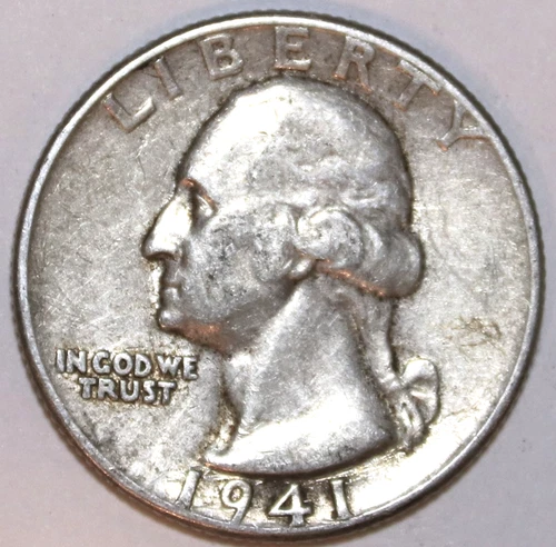 1941-P Washington Silver Quarter - Very Fine - #2371EA