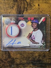 2025 Topps Holiday Luisangel Acuna Rookie Patch Autograph /25 RPA White Sox