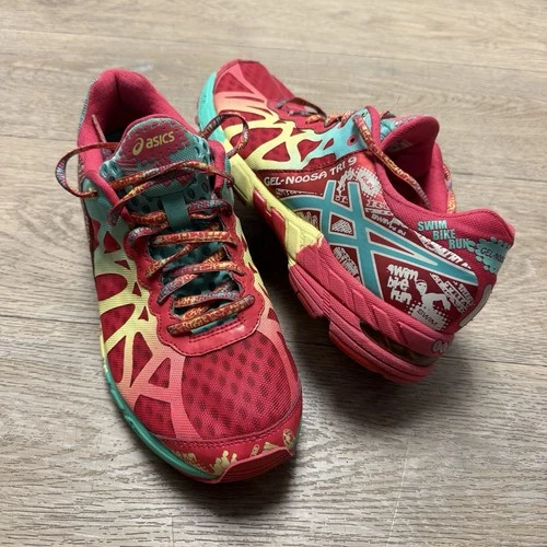 ASICS GEL Noosa Tri 9 Womens Size 10 Triathlon Running Shoes Red Coral T458Q - product listing photo