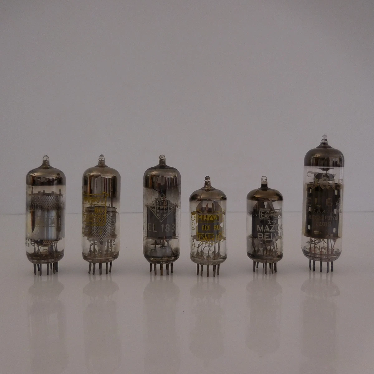 Lot De 13 Lampes Tubes PC88 / EC88 / EC86 - Marques Telefunken, Mazda, Philips... - Gold Pin, Occasion