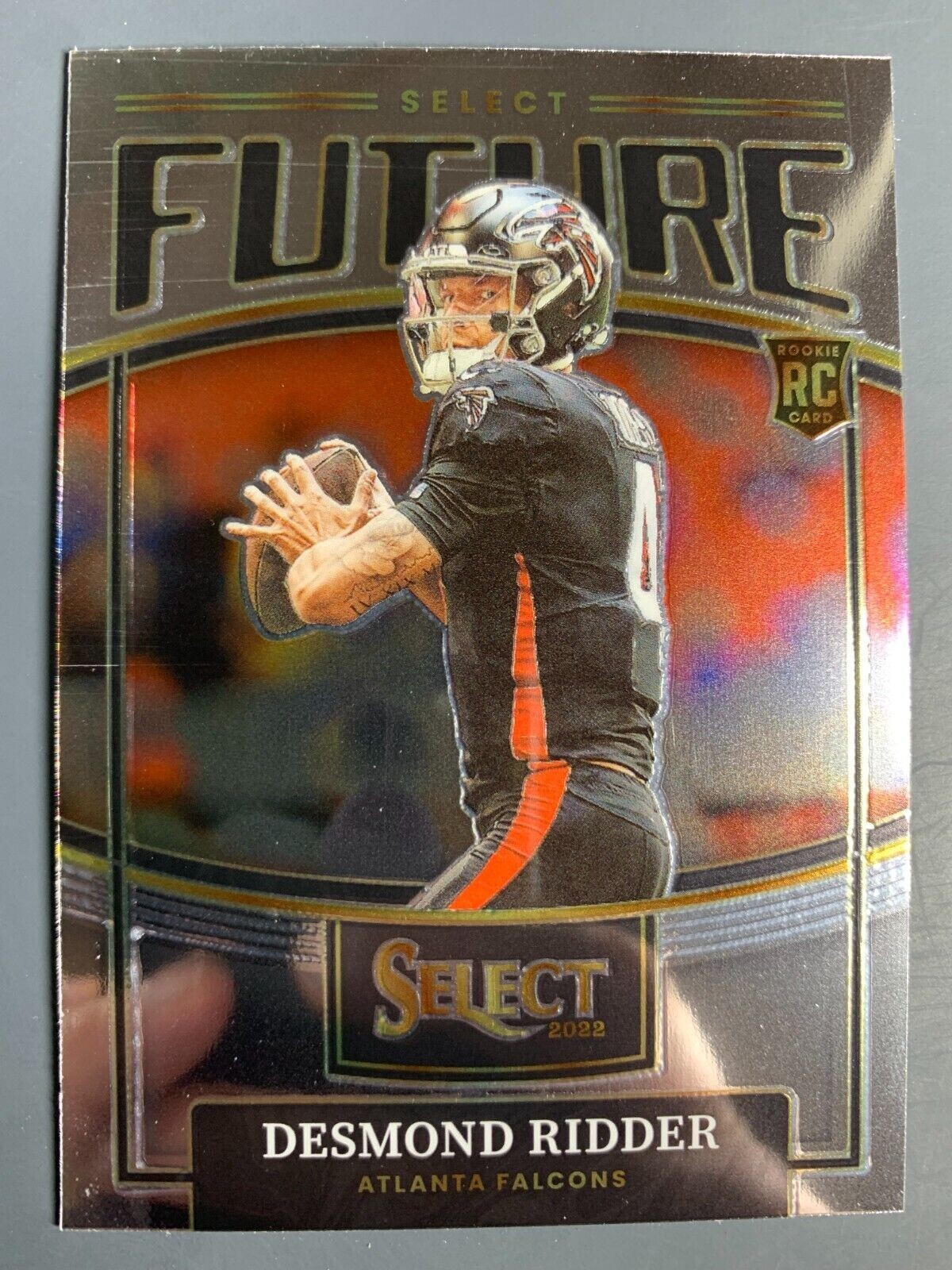 Desmond Ridder 2022 Select SILVER FOIL Future Rookie Insert Falcons