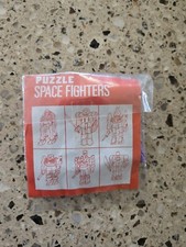Vintage 1980 Space Fighter Puzzle Robot Figure BRAND NEW RARE MINT IN PACKAGE