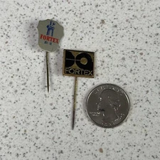 Lot of 2 Fortex Engineering Dutch VTG Stick Pin Badge Pins #49324