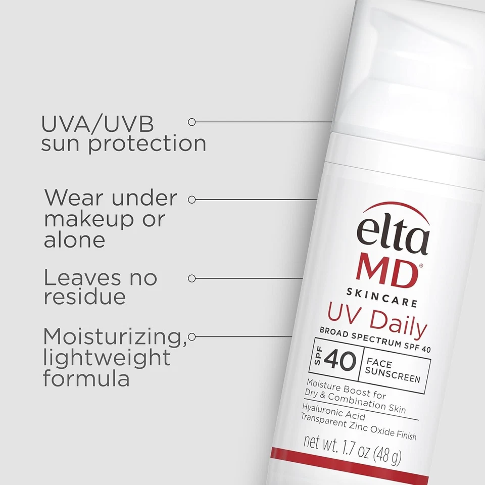 EltaMD UV Daily Moisturizing Facial Sunscreen SPF 40 by EltaMD for Unisex - 1.7 - image 3 of 4