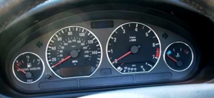 CHROME STAINLESS STEEL GAUGE CLUSTER RINGS SET FOR 1991-1999 BMW E36 3-SERIES - Image 2 of 4