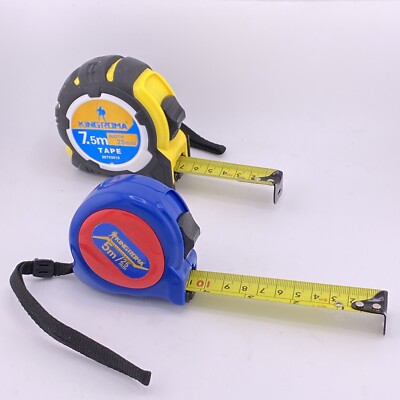 Inch/CM  Imperial & Metric  Retractable Measuring Tape PACk 16Ft/5M  +25Ft/7.5M