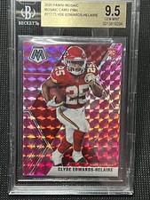 2020 Panini Mosaic Clyde Edwards Helaire Pink Camo RC #212 BGS 9.5 Gem Mint
