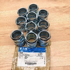 LOT OF 10 EATON COMPRESSION COUPLING 1-1/4" ZINC STEEL