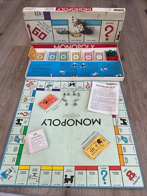 Monopoly - 1978 Vintage No 9 Parker Brothers - Board Game