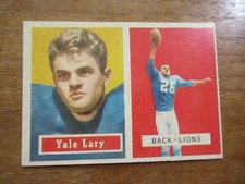 1957 TOPPS FOOTBALL YALE LARY #68 HALL OF FAME DETROIT LIONS HIGHER GRADE