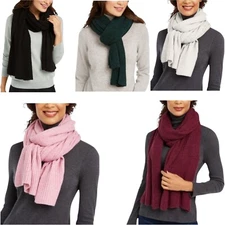 INC Women's Twisted Rib Muffler Winter Scarf One Size