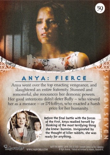 2007 INKWORKS BUFFY VAMPIRE SLAYER 10TH ANNIVERSARY PICK-A-CARD 1-90 BASE CARDS - Picture 119 of 181