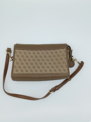 Dooney & Bourke Signature Monogram Khaki Shoulder Bag NWOT