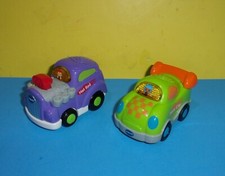 Vtech Go Go Smart Wheels Talking Light-up Toy Race Car  Hot Rod Lot of 2