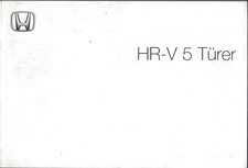 HONDA HR-V Betriebsanleitung 2004 Bedienungsanleitung Handbuch Bordbuch HRV BA 