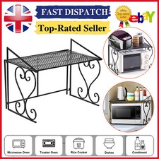 Metal Microwave Oven Rack Storage Stand Holder Kitchen Counter Organizer Shelf