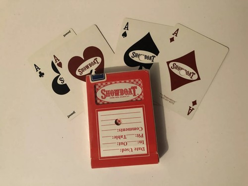 Gemaco Casino DECKS Playing Cards vintage PreOwned Hole Punched Showboat