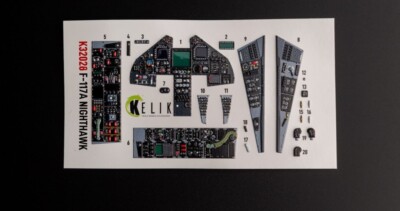 F-117A - Type 2 interior 3D decals for Trumpeter kit 1/32 Kelik K32028