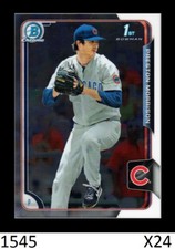 1-2015 BOWMAN CHROME DRAFT PRESTON MORRISON CUBS QTY