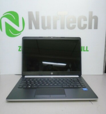 HP 14 df0018wm 14'' Celeron N4000 1.1GHz 4GB/64GB eMMC Webcam Linux Laptop NO AC 