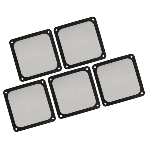 (Black) 5pcs 140mm Fan Dust Filter Mesh Magnetic Frame Nylon Chassis - Picture 20 of 24