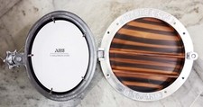 16" Aluminum Porthole Mirror With Inner Storage Window Ship Round Wall Mirror