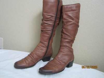 Marco Tozzi Women's Boots Ankle Boot Brown Genuine Leather Eur.39