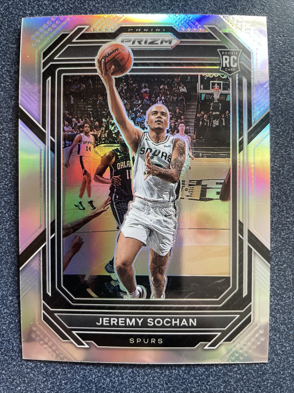2022-23 Panini Prizm Jeremy Sochan Silver Prizm Rookie RC #263 San Antonio Spurs