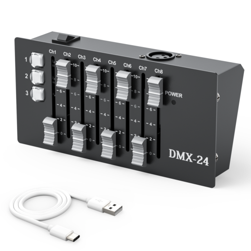 Rechargeable DMX 24 Channels Operator Console Controller for DJ Stage Lighting - Picture 5 of 11