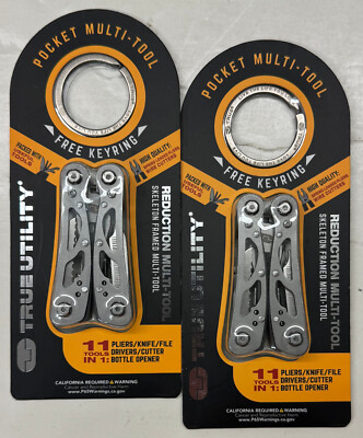 2/$21.99 True Utility Pocket Multi-Tool 11 Tools In 1 (TRU-TOL-0030)FREE KEYRING