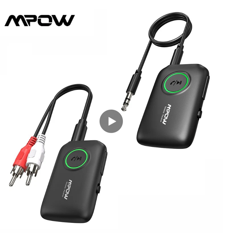 Bluetooth transmitter and receiver MPOW BH390, black 