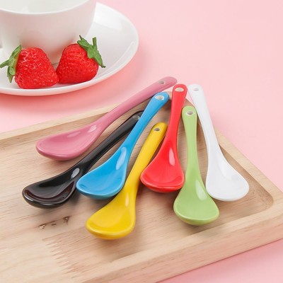 Tee Dessert Küche groß/klein Knochen Keramik Porzellan reinweiß Kaffeelöffel