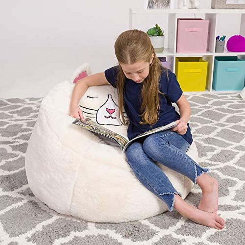 Bean Bag Chair Kids Cute Soft Furry Large Animal Furniture Child Play Lounge Sit - Picture 38 of 140